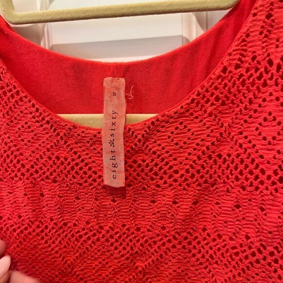 Red halter neck crop top - Picture 2 of 3